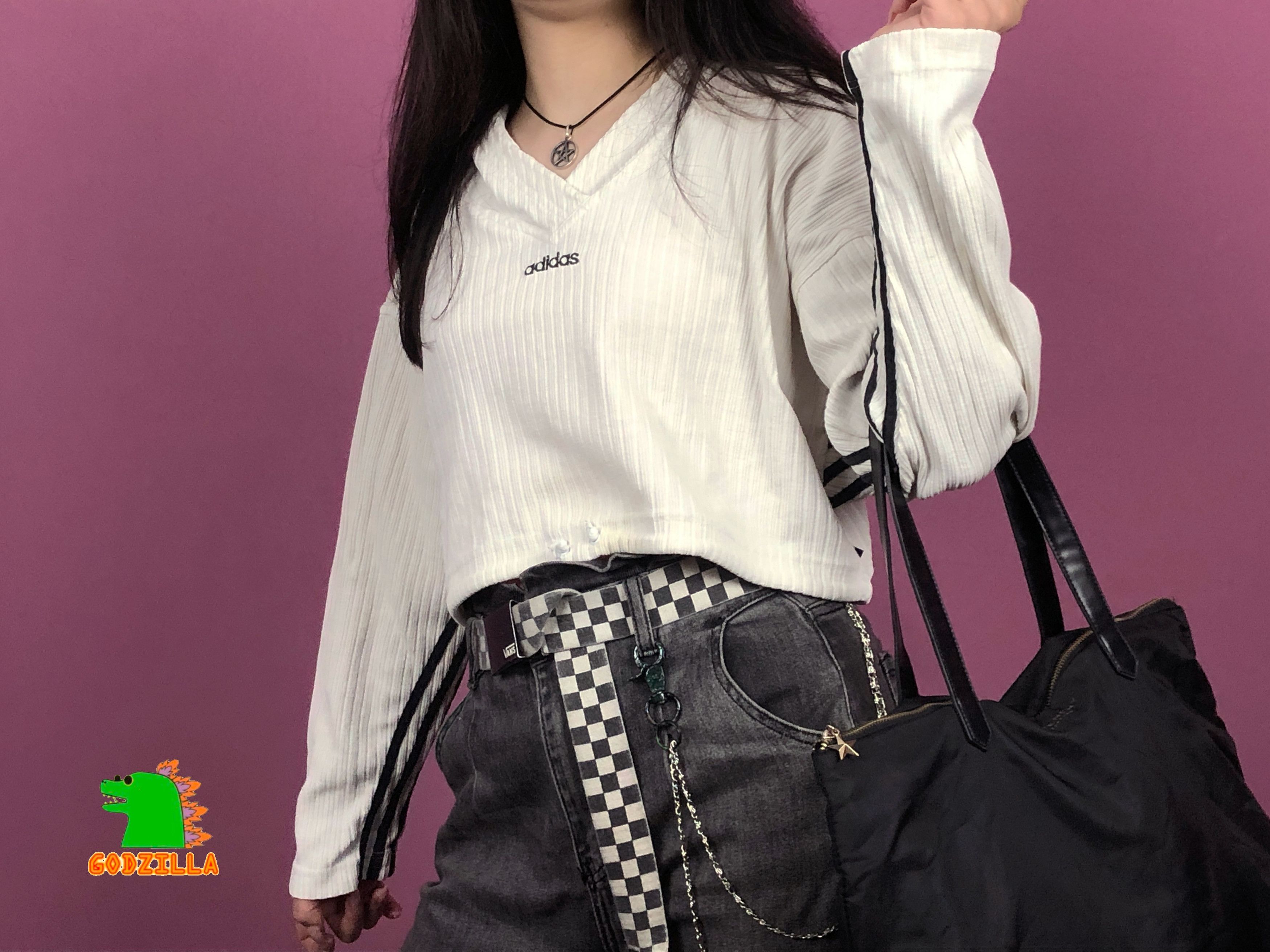 Adidas × Vintage 90s Adidas Vintage Women's Cropped Hoodie - S Size S / US 4 / IT 40 - 1 Thumbnail