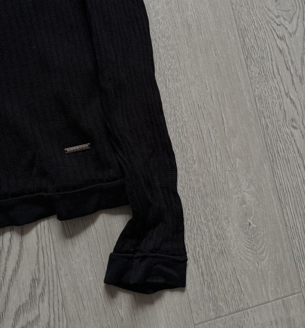 Versace × Vintage Avantgarde Versace Cotton Long Sleeve Black Size US M / EU 48-50 / 2 - 3 Thumbnail