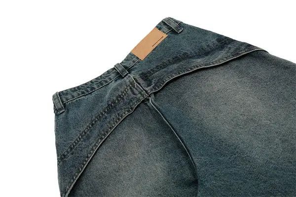 Japanese Brand VIBE Deconstructed patchwork washed distressed jeans Size US 32 / EU 48 - 5 Thumbnail