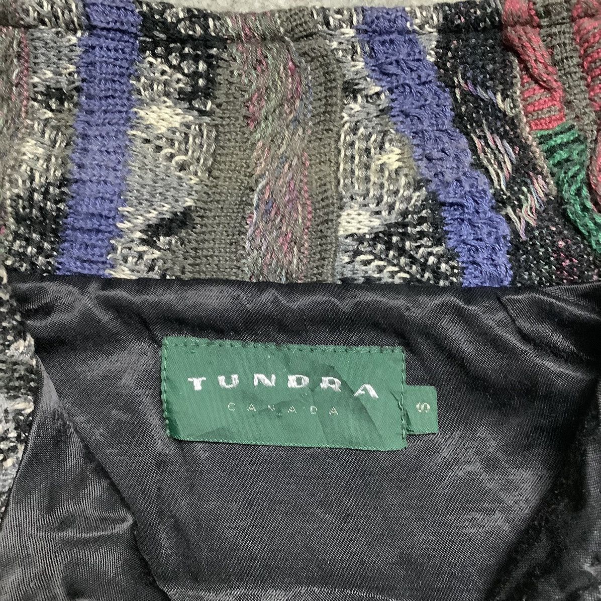 Tundra × Tundra Canada Vintage Coogi Tundra Style Knit 3D Archive Zip Sweater Size US S / EU 44-46 / 1 - 5 Thumbnail