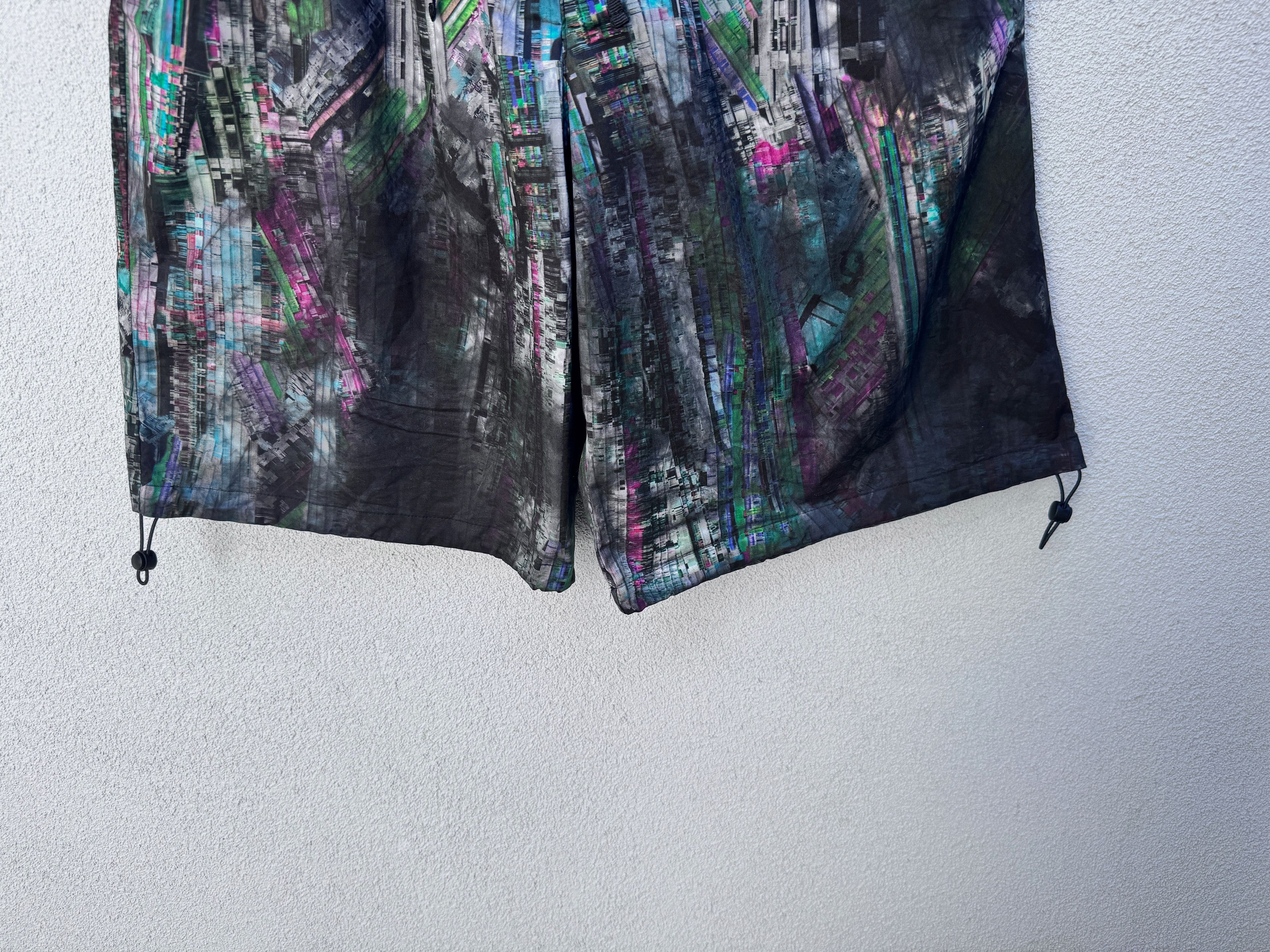 Alexander McQueen McQ Alexander Mc Queen 'Striae' Black Bruised TieDye Shorts Size US 31 - 5 Thumbnail