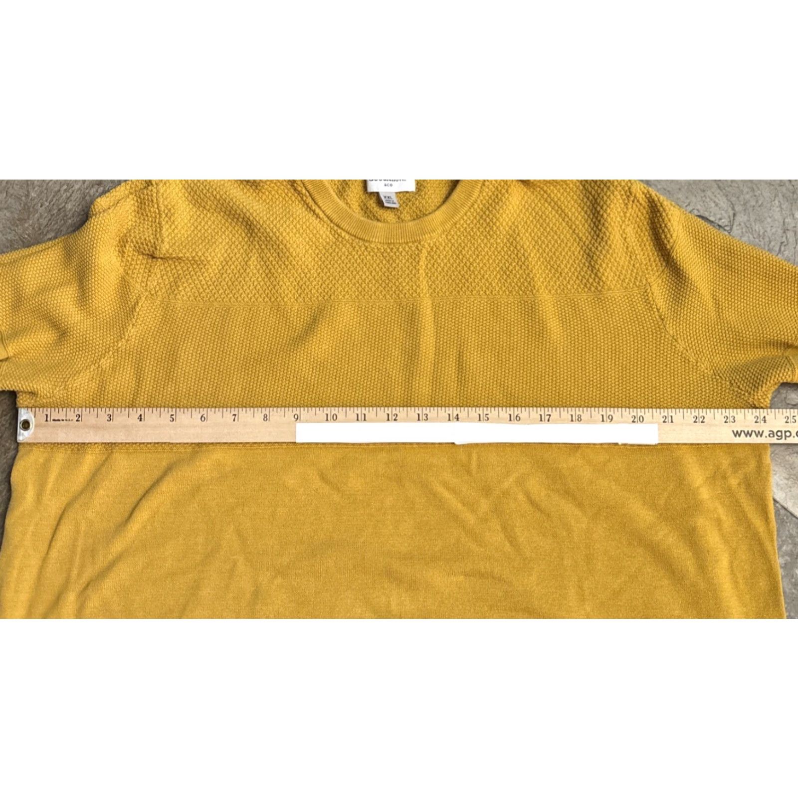 Vintage Goodfellow Sweatshirt Women's 2XL Mustard Yellow Long Sleeve Crew Neck Pullover Fleece Ribbed Hem Casual Activewear Pullover202? Size XXL / US 16-18 / IT 52-54 - 4 Thumbnail