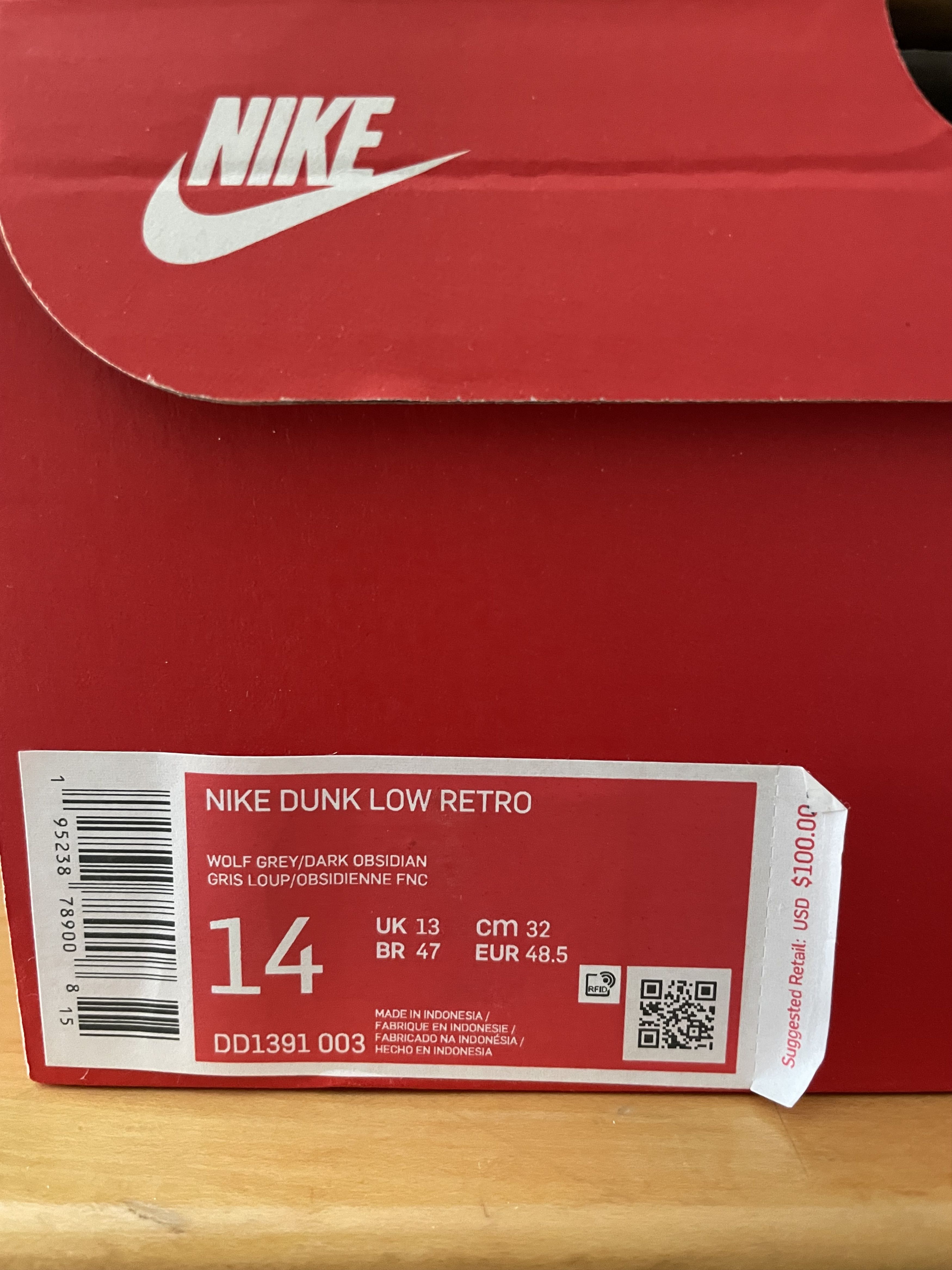 Nike Nike Dunk Low Retro Size US 14 / EU 47 - 4 Thumbnail