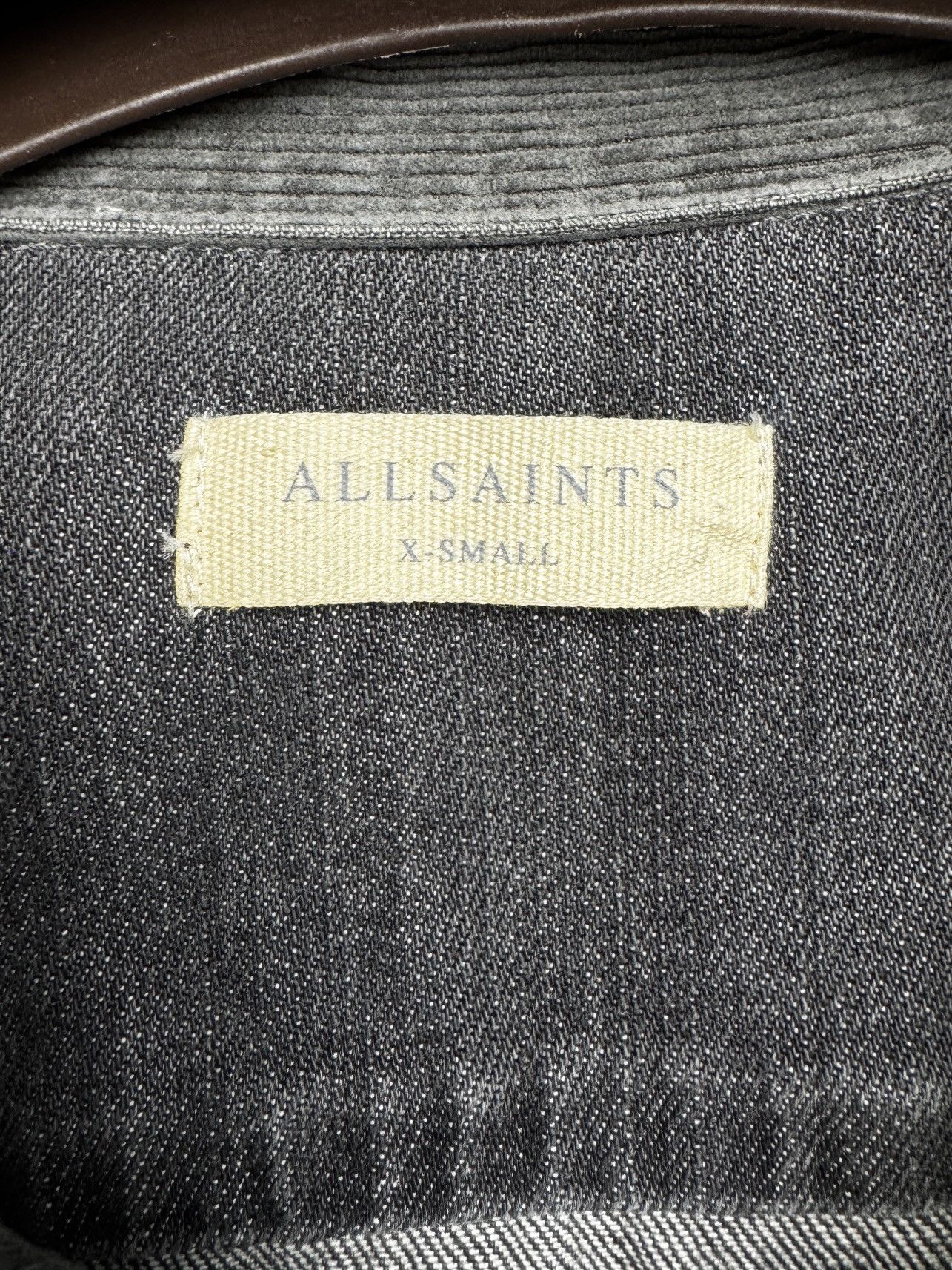Allsaints Allsaints faded distressed grey gault denim jacket size XS Size US XS / EU 42 / 0 - 11 Thumbnail
