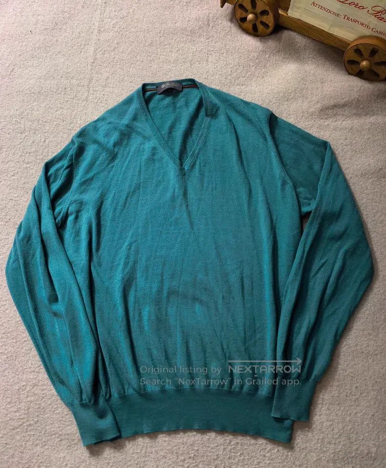 Loro Piana Loro Piana Blue sweater Size US L / EU 52-54 / 3 - 3 Thumbnail