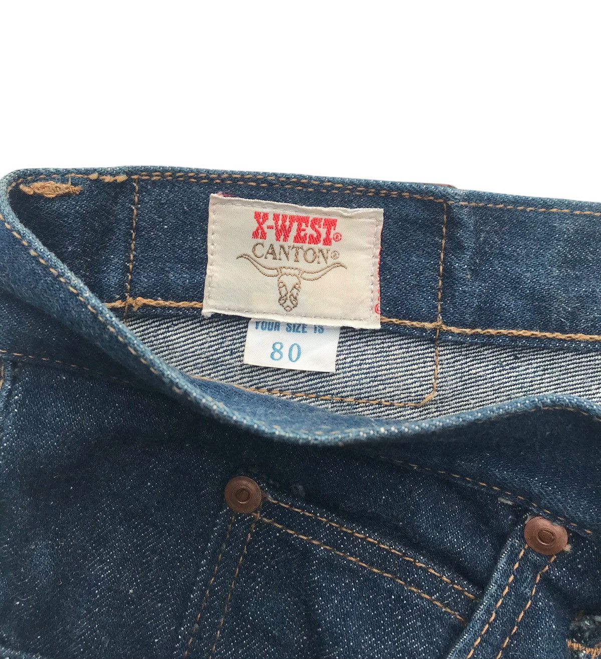 Vintage Vintage X West Canton Bell Bottoms Cowboy Wide Leg Denim Size US 31 - 2 Thumbnail