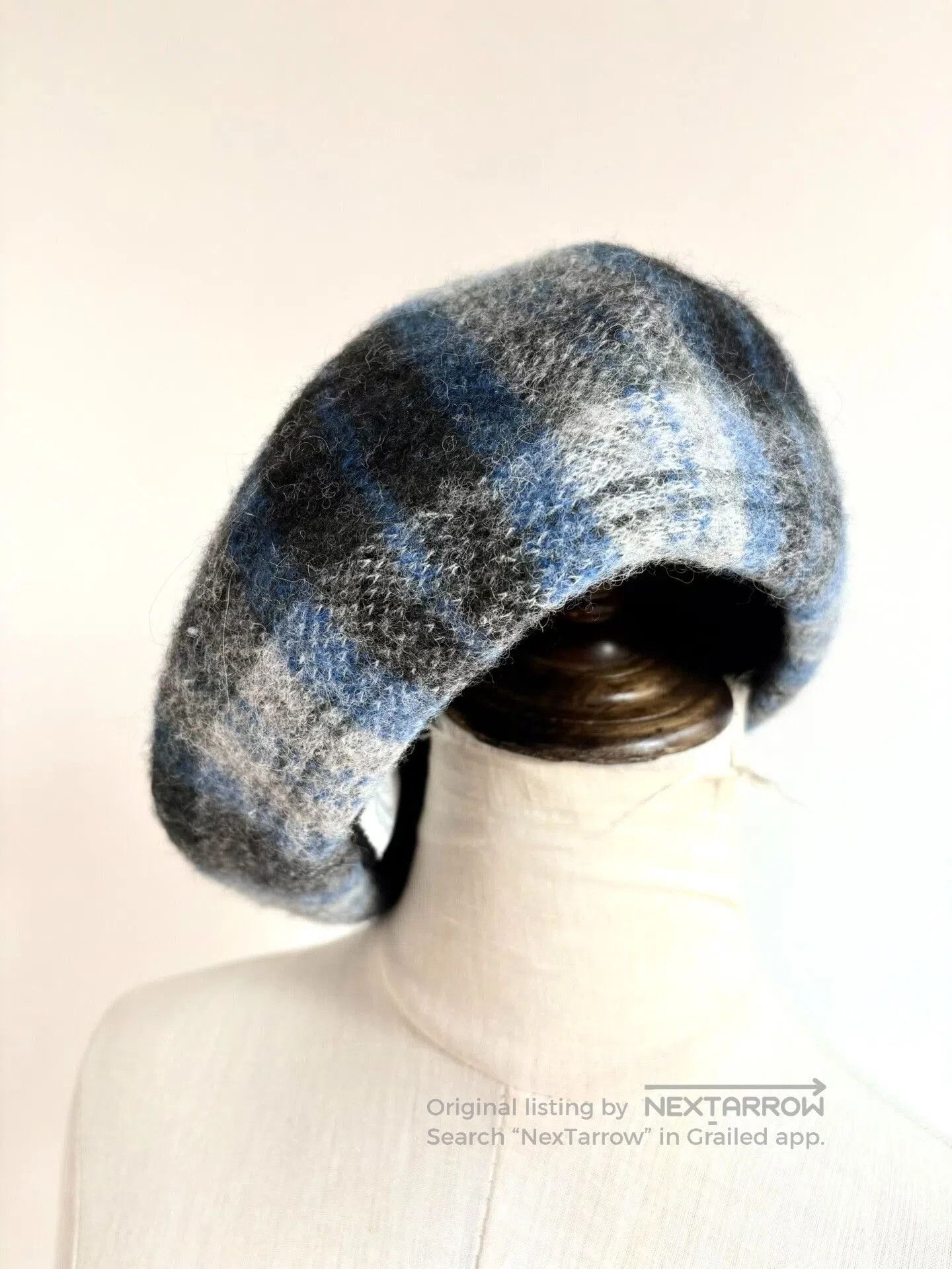 Vivienne Westwood Vivienne Westwood Vintage Gray Blue Plaid Beret. Size ONE SIZE - 5 Thumbnail