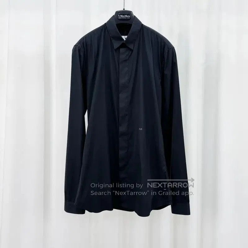 Dior Dior Black Long Sleeve Cotton Blend Shirt . Size US M / EU 48-50 / 2 - 1 Thumbnail