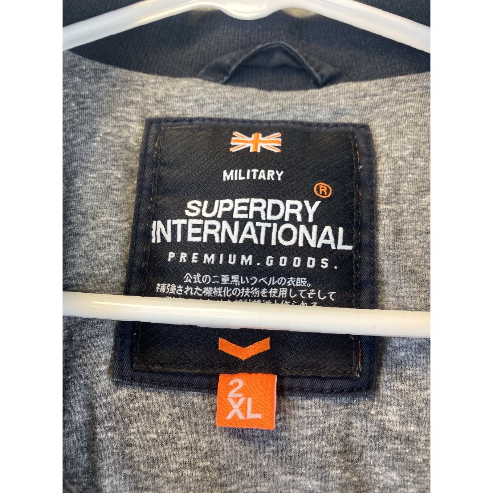 Superdry Superdry International Bomber Jacket Men's 2XL Lined Faded Black Fit / 62-7 Size US XXL / EU 58 / 5 - 4 Thumbnail
