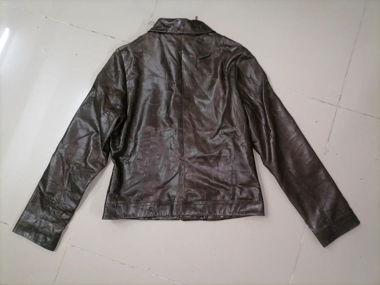 14th Addiction × Issey Miyake Vintage Issey Miyake Tomorowland Cowhide Leather Jacket Size US M / EU 48-50 / 2 - 5 Thumbnail