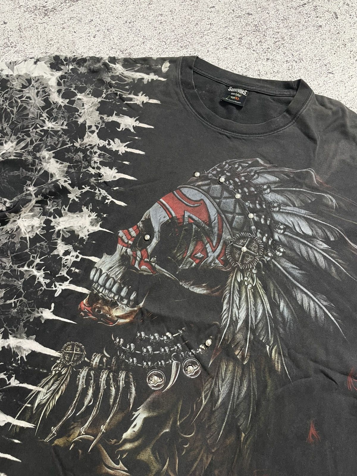 Band Tees Vintage Indian Apache Thrashed Tshirt Tee y2k style Size US XL / EU 56 / 4 - 2 Thumbnail