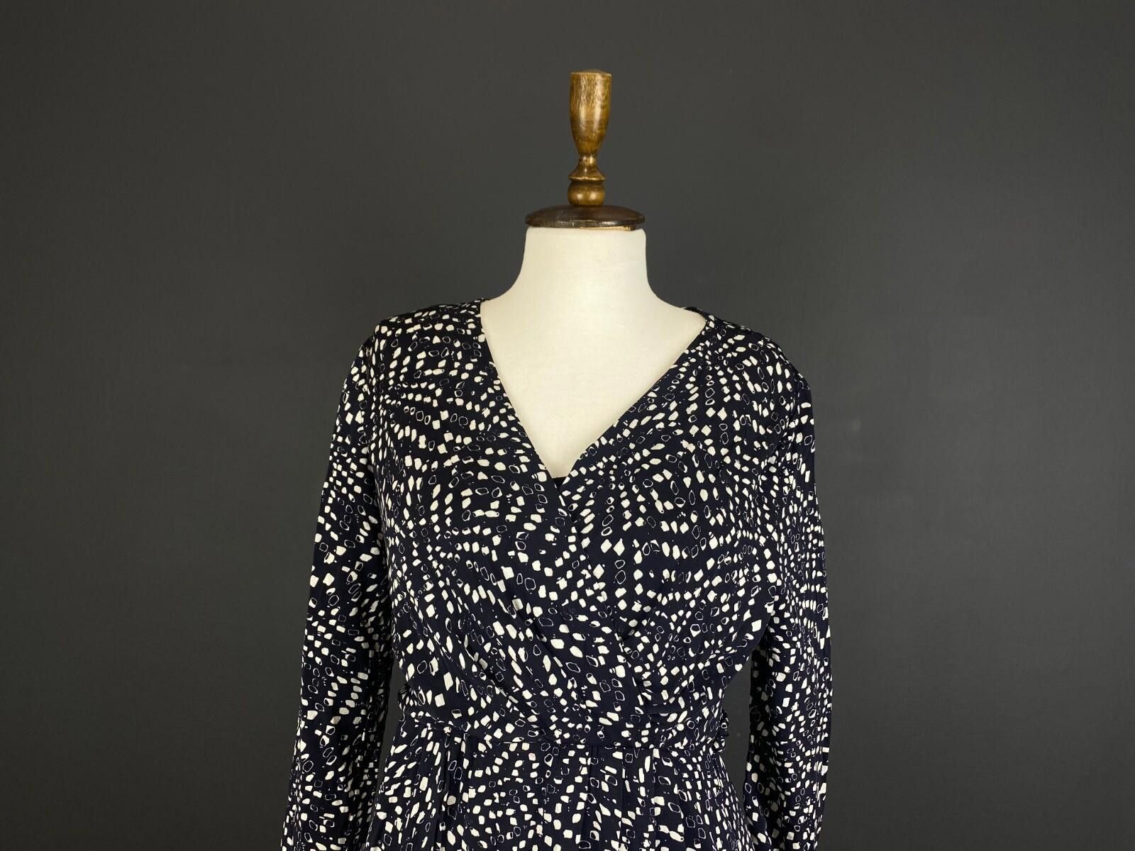Designer Max Mara Studio Blue Desiner 3/4 Sleeve Midi Dress Size L Size L / US 10 / IT 46 - 2 Thumbnail
