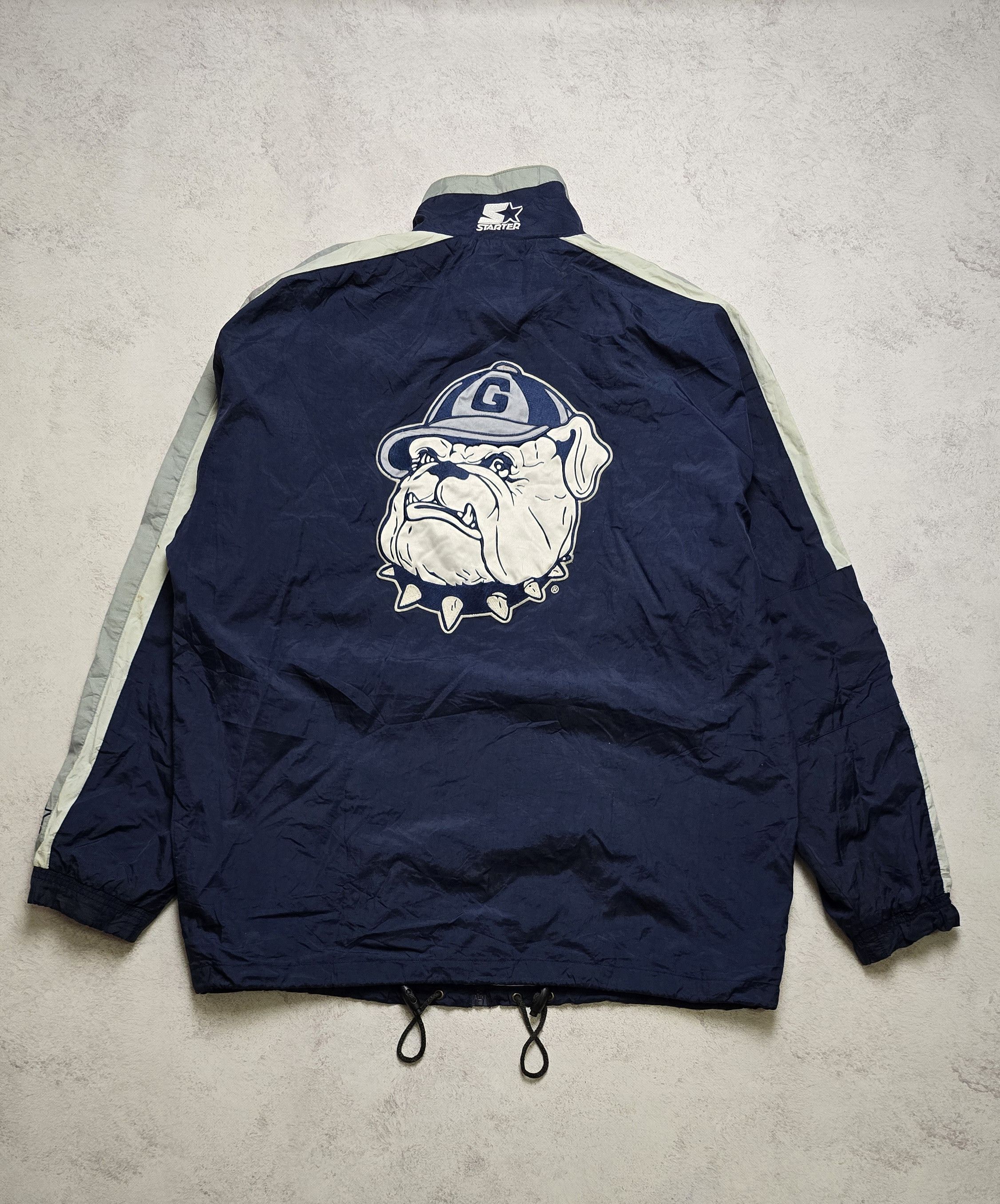 Starter Vintage 90's Starter Georgetown Hoyas Light Jacket Size US L / EU 52-54 / 3 - 1 Thumbnail