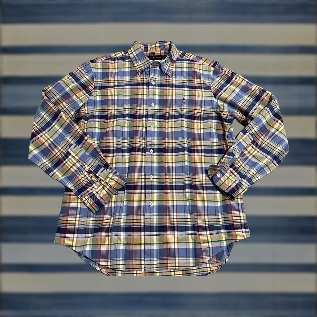 Ralph Lauren Polo Ralph Lauren Long Sleeve Plaid Button Up Pony Shirt Mens L Color Multicolor Size L Size US L / EU 52-54 / 3 - 1 Thumbnail