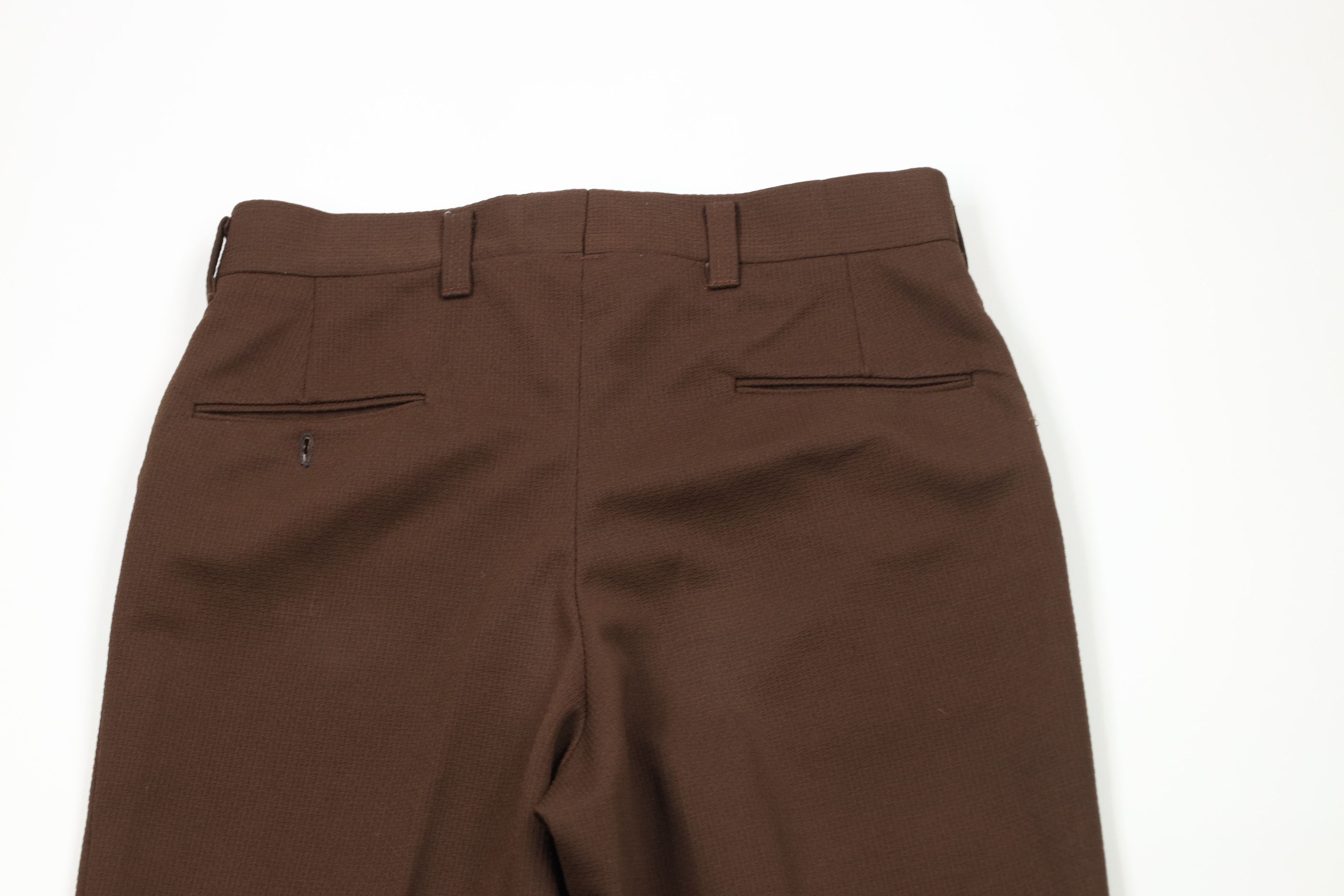 Vintage Vintage 70s Streetwear Knit Wide Leg Chino Pants Brown USA Size US 32 / EU 48 - 11 Thumbnail
