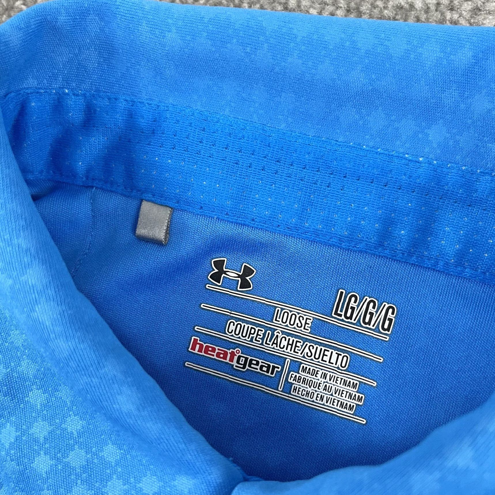 Under Armour Under Armour Polo Shirt Mens Large Blue Golf Coldblack HeatGear S/S Polo Shirt Regular Blue Size US L / EU 52-54 / 3 - 4 Thumbnail