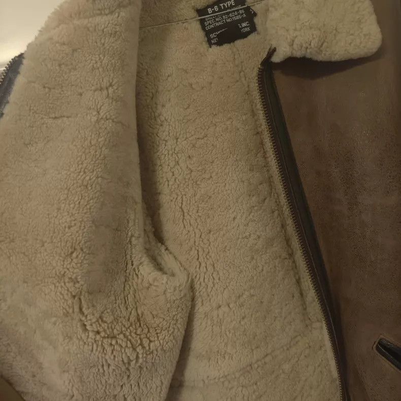 Schott Schott B6 bomber original fur integrated flight jacket Size US M / EU 48-50 / 2 - 9 Thumbnail