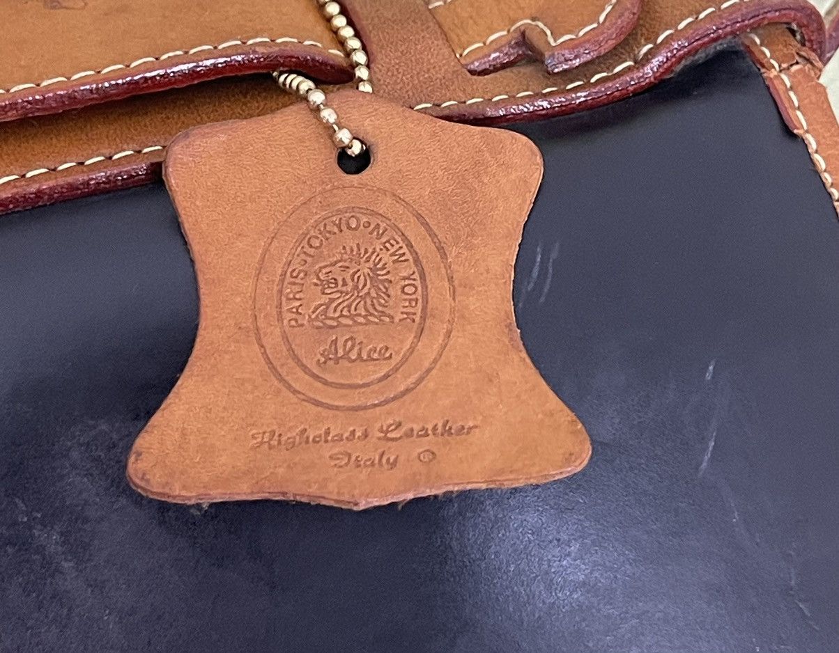 Genuine Leather Full Leather Patina Vtg Alice Italy Shoulder Bag 2🟩 Size ONE SIZE - 18 Thumbnail