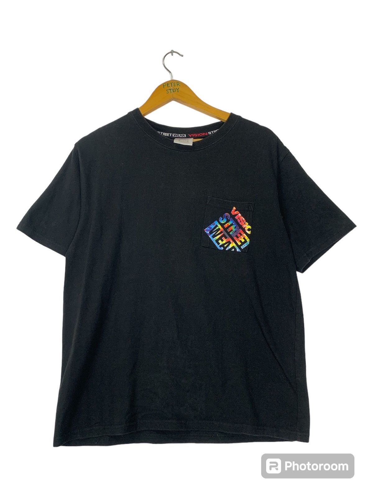 Vintage Vintage Vision Streetwear Pocket t-shirt Size US L / EU 52-54 / 3 - 1 Thumbnail