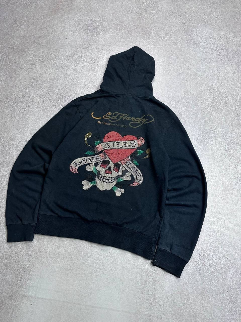Ed Hardy Vintage Ed Hardy Y2K Skull Boxy Zip Hoodie XL Size XL / US 12-14 / IT 48-50 - 2 Thumbnail