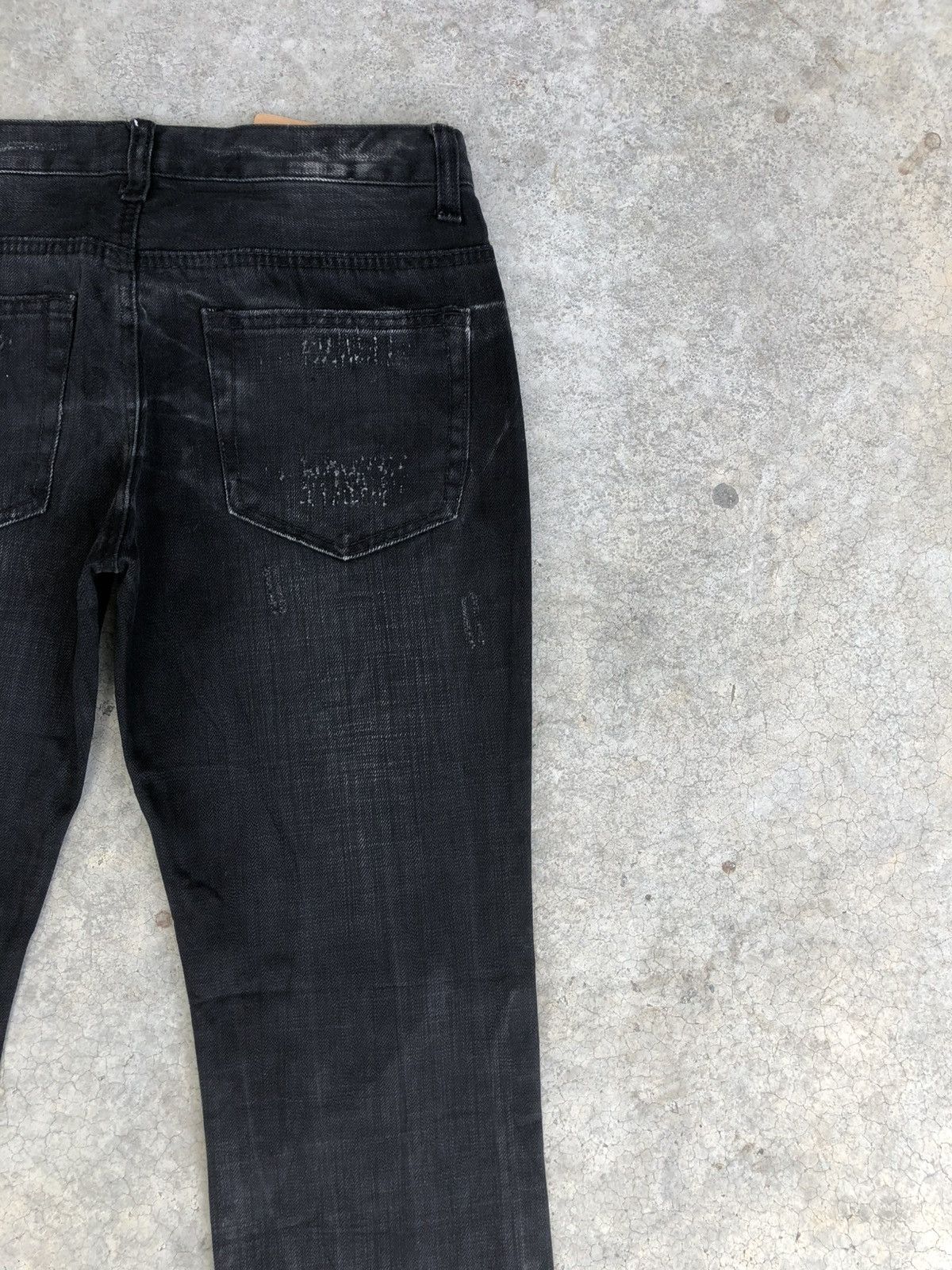 Who Decides War Philsdox Flared Jeans Bootcut Distressed Size US 31 - 12 Thumbnail