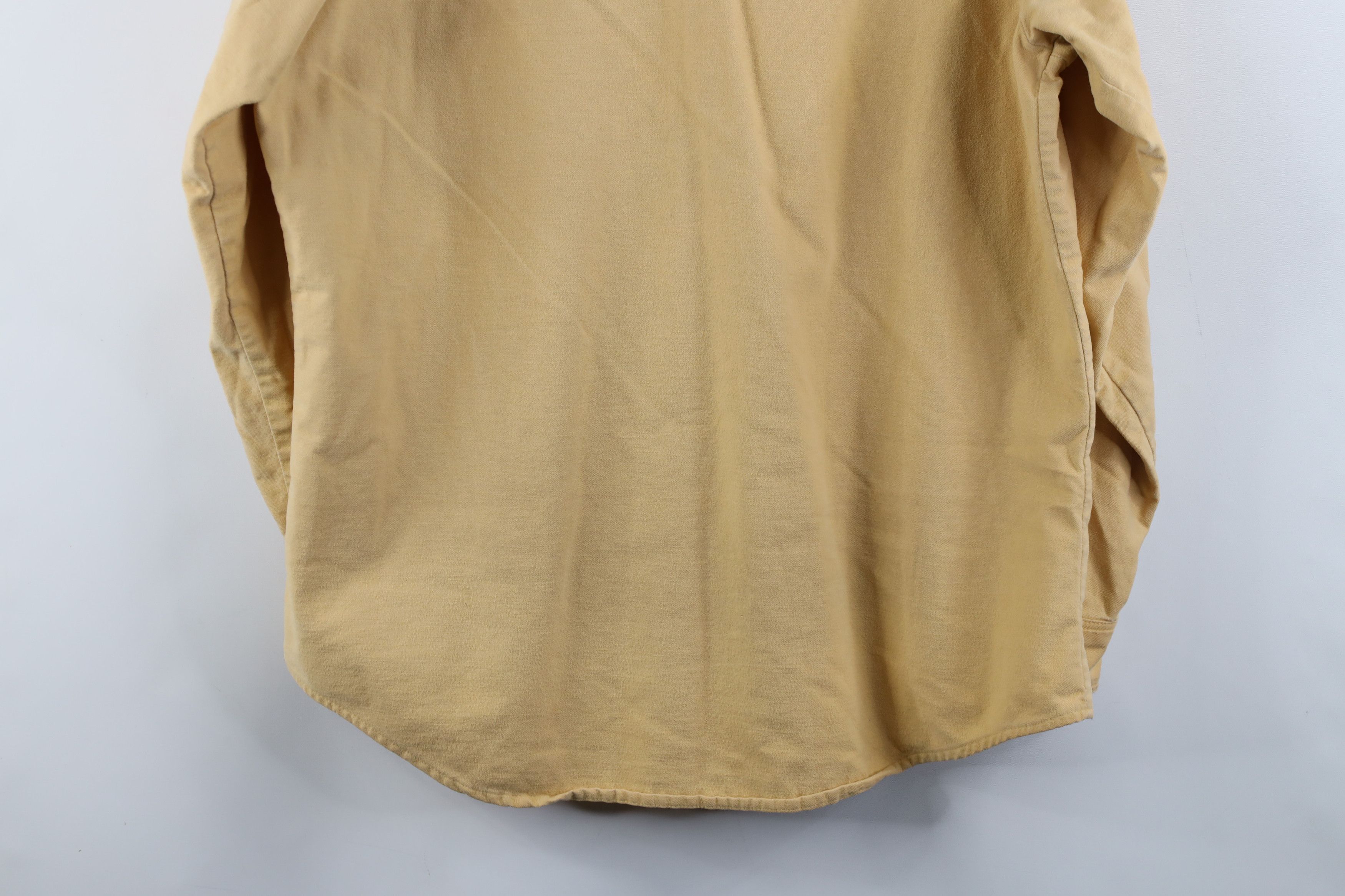 Vintage Vintage 70s Streetwear Chamois Cloth Button Shirt USA Size US L / EU 52-54 / 3 - 14 Thumbnail