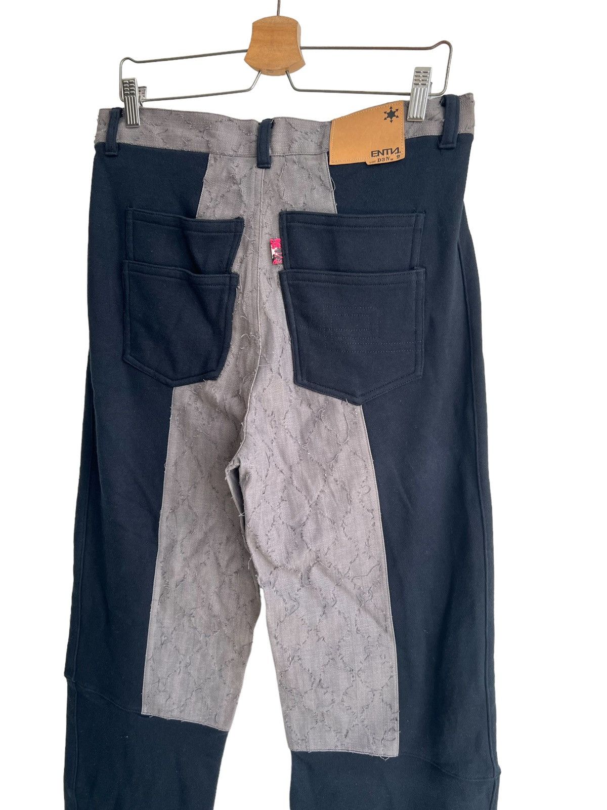 FDMTL Crazy Sashiko Stitch Boro Patchwork Hybrid Baggy Jeans Denim Size US 34 / EU 50 - 5 Thumbnail