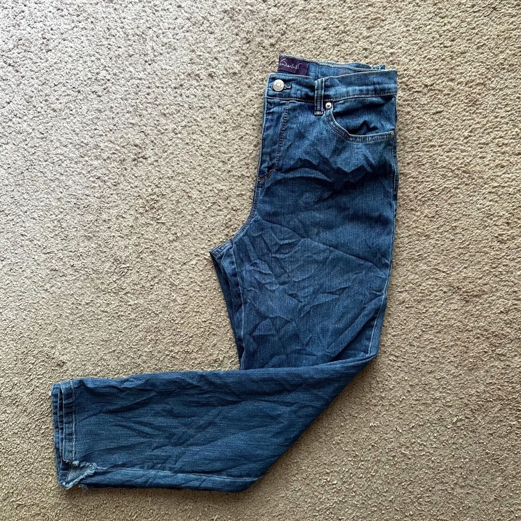 Gloria Vanderbilt Gloria Vanderbilt Jeans Womens 8 Petite Mid Rise Blue Denim Skinny Amanda Size 30" / US 8 / IT 44 - 2 Thumbnail