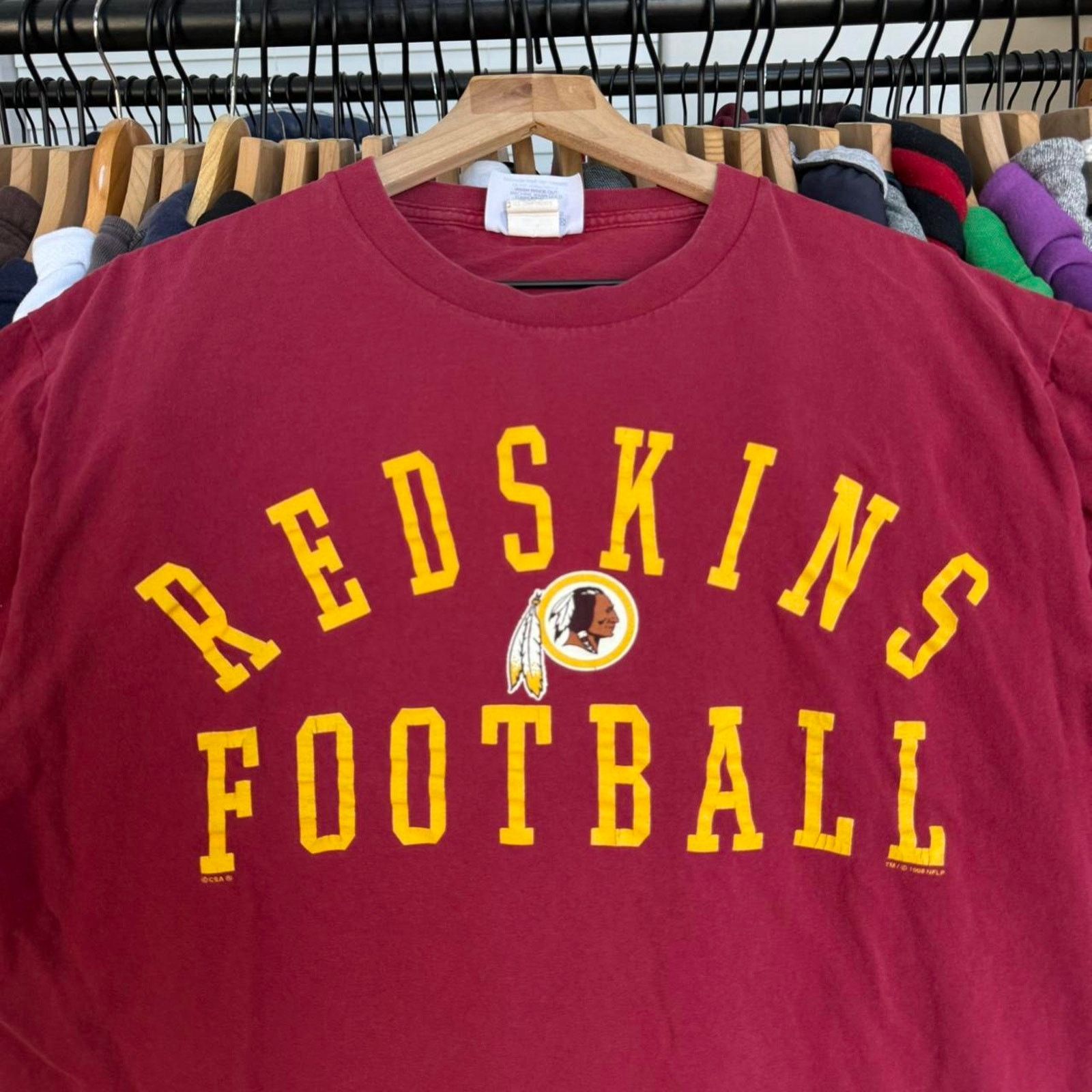 NFL Vintage 1998 Washington Commanders Football Tee Burgundy Size US L / EU 52-54 / 3 - 2 Thumbnail