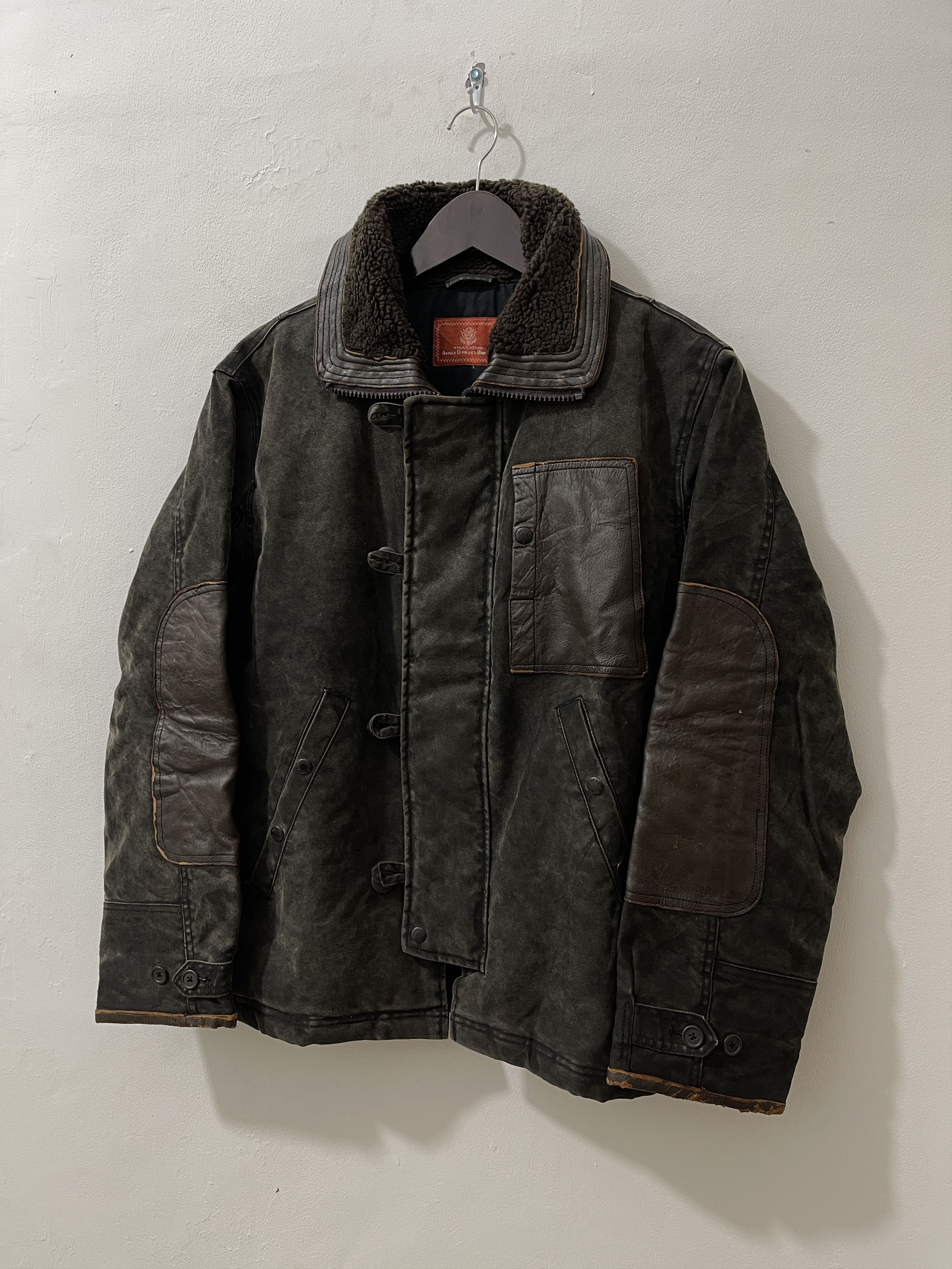 Avirex Vintage Avirex N2B Fur Waxed Military Jacket Size US L / EU 52-54 / 3 - 2 Thumbnail