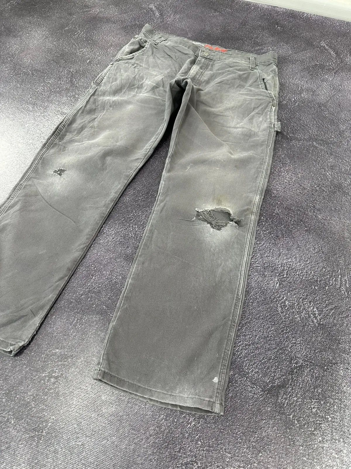 Dickies × Vintage Vintage Dickies Faded Gray American Hype Work Pants Jeans Size US 32 / EU 48 - 7 Thumbnail