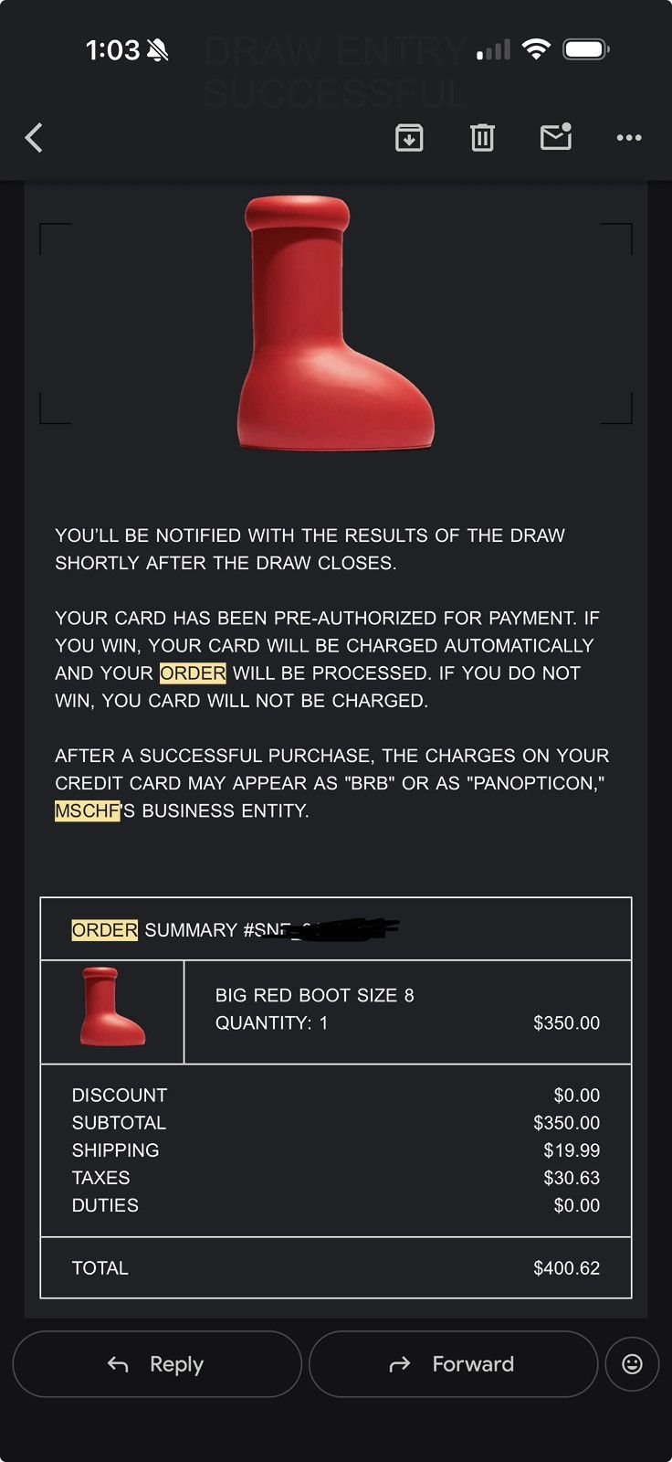 MSCHF Big red boot Size US 8 / EU 41 - 11 Thumbnail