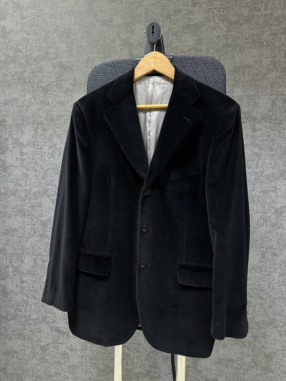 Vintage Ariston Men’s Sportcoat Velour Blazer Jacket Black