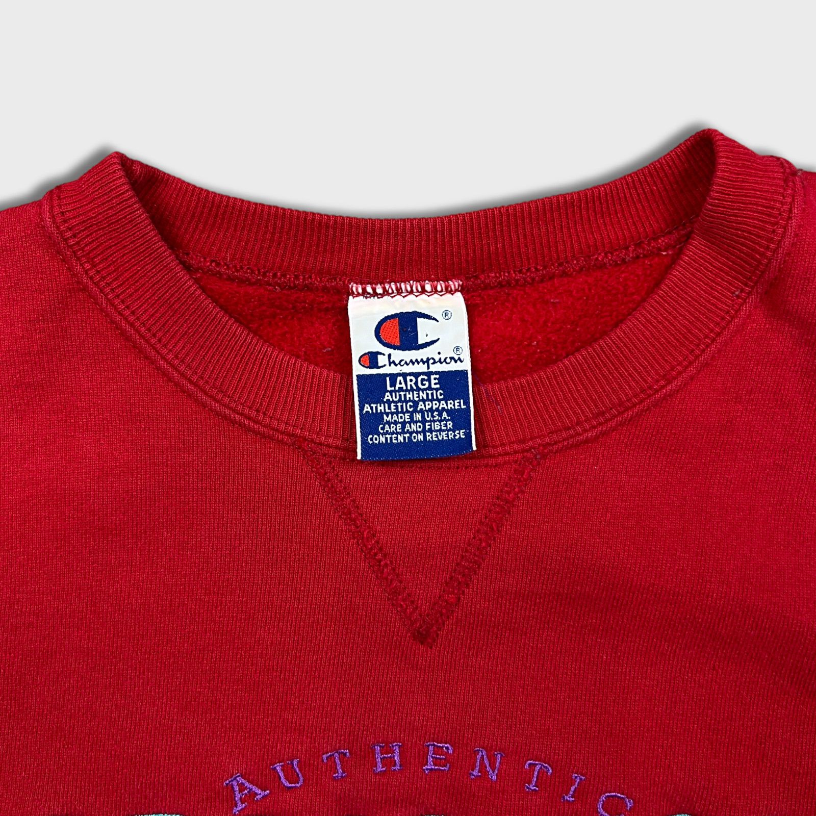Champion × Vintage Vintage Champion Sweatshirt Large Spell Out USA 90s Crewneck Size US L / EU 52-54 / 3 - 2 Thumbnail
