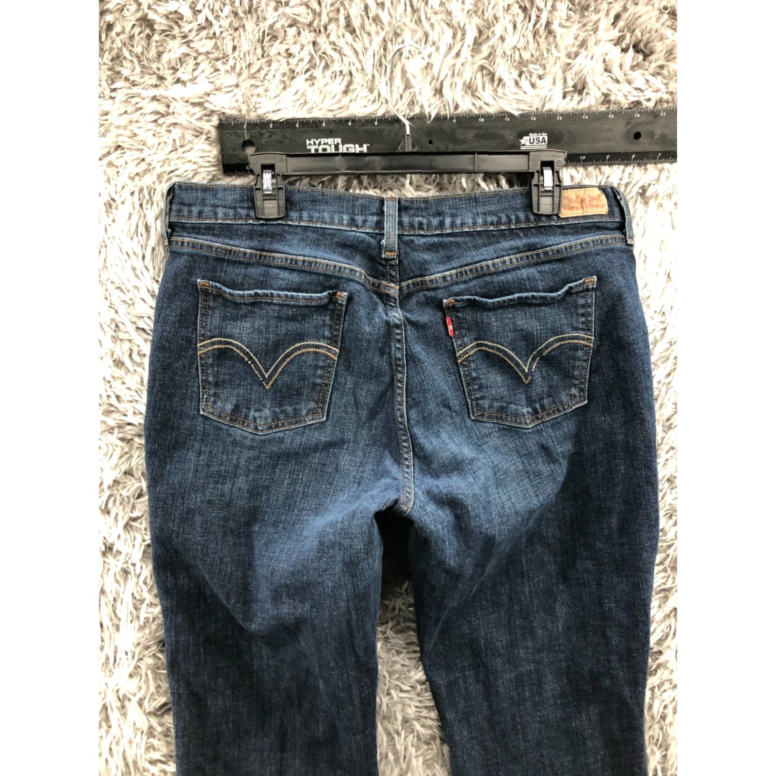 Levi's Levi's 515 Jeans Regular 16 Womens Bootcut Blue Denim 31 Inseam Medium Wash Capacity: 5-Pocket Size 38" / US 16 / IT 52 - 7 Thumbnail