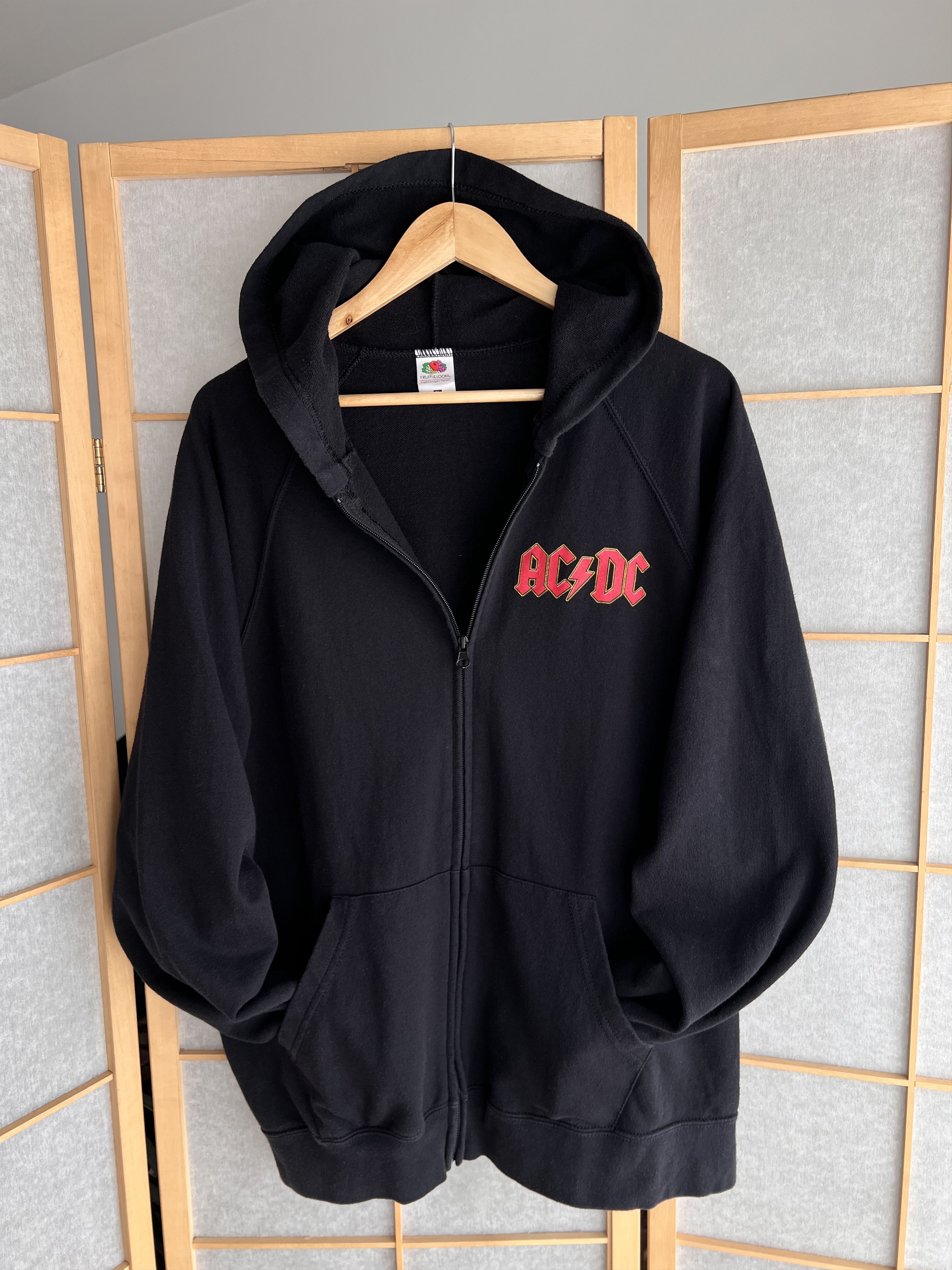 AC/DC Rare! AC/DC vintage zip hoodie World tour promo album rock Size US XL / EU 56 / 4 - 16 Thumbnail