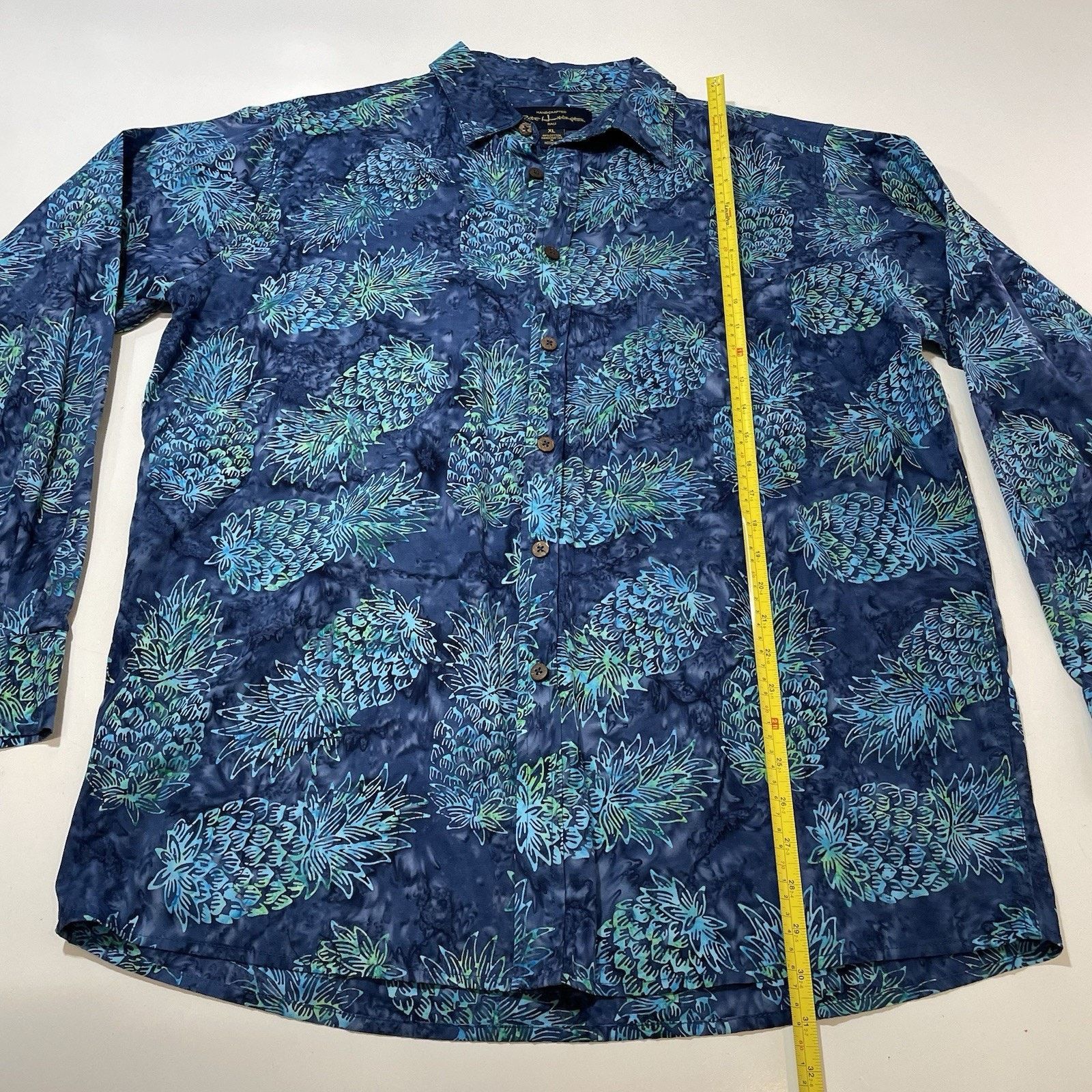 Huntington PETE HUNTINGTON Shirt Men's Size XL Hawaiian Hand Dyed Size US XL / EU 56 / 4 - 4 Thumbnail