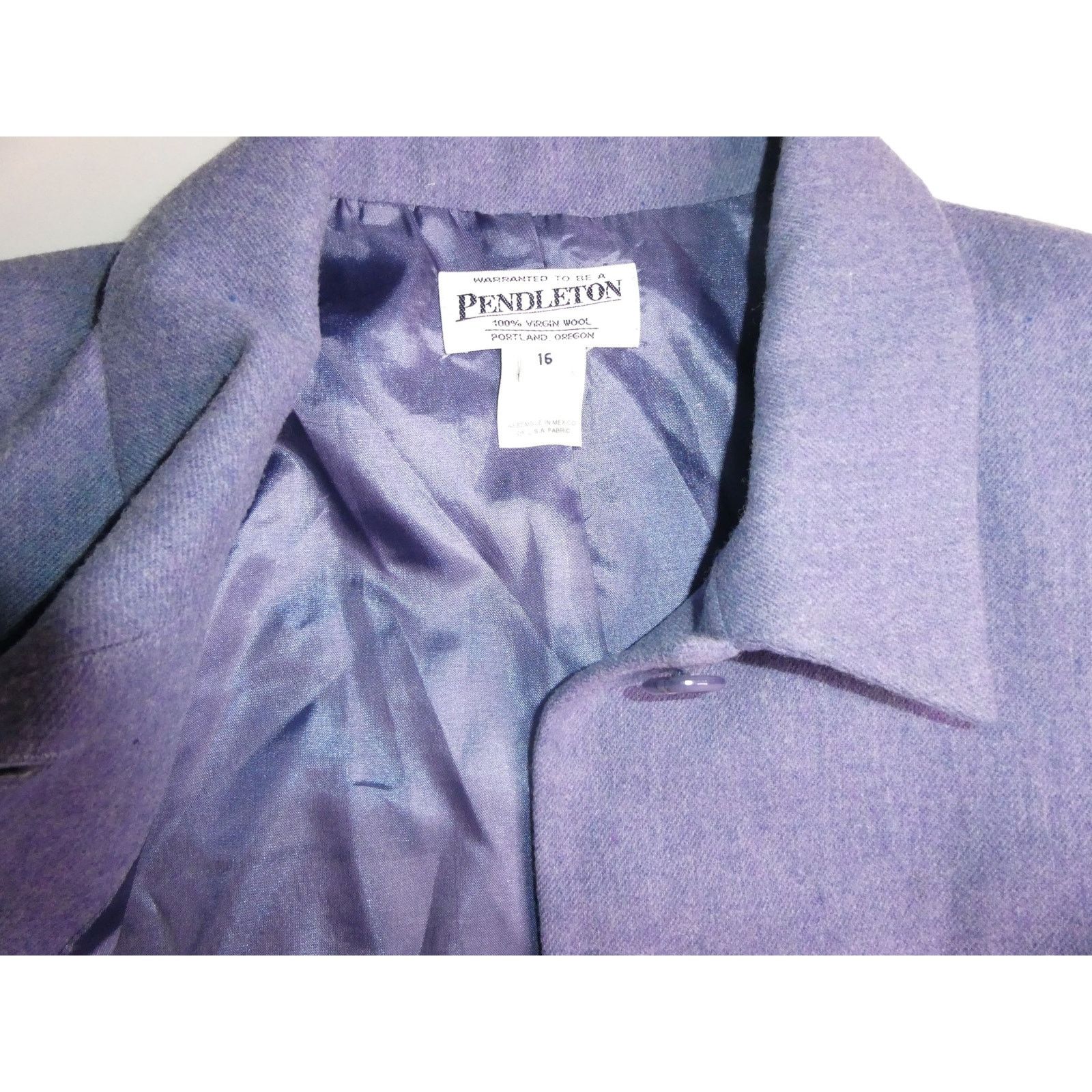 Pendleton Pendleton 100% virgin wool blazer, size 16, purple Size XXL / US 16-18 / IT 52-54 - 4 Thumbnail