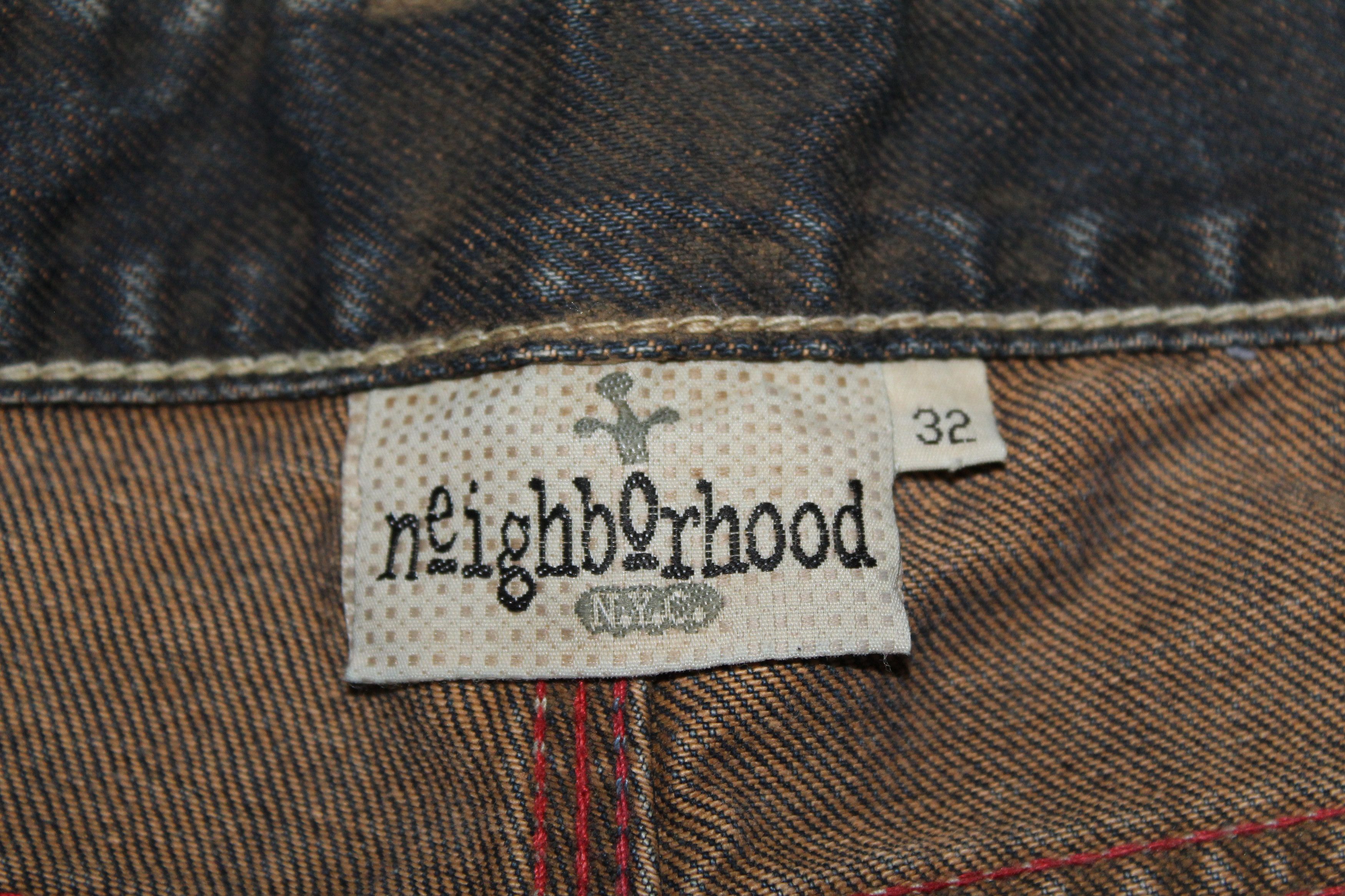 Japanese Brand × Neighborhood Neighbourhood NYC Faded Fake Dirty Jeans Y2K Size US 32 / EU 48 - 6 Thumbnail