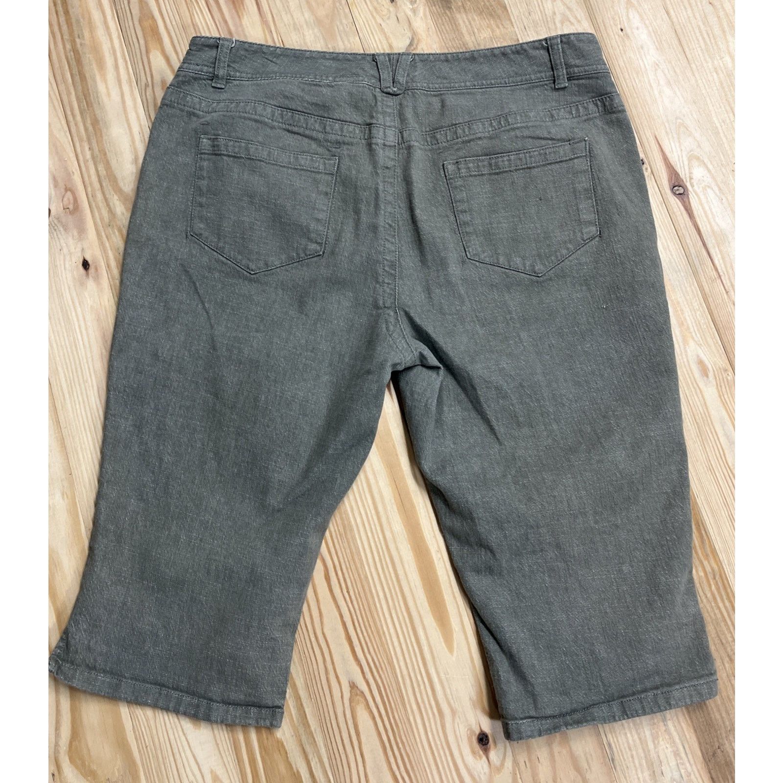 Other Access Women's Stretch Relaxed Fit Capri Jeans Size 14 Size 36" / US 14 / IT 50 - 2 Thumbnail