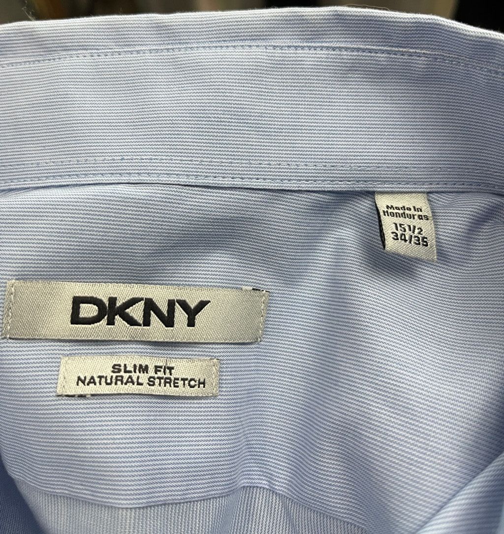 DKNY Men's DKNY Dress Shirt Size 15 1/2 34-35 Light Blue Size US S / EU 44-46 / 1 - 4 Thumbnail