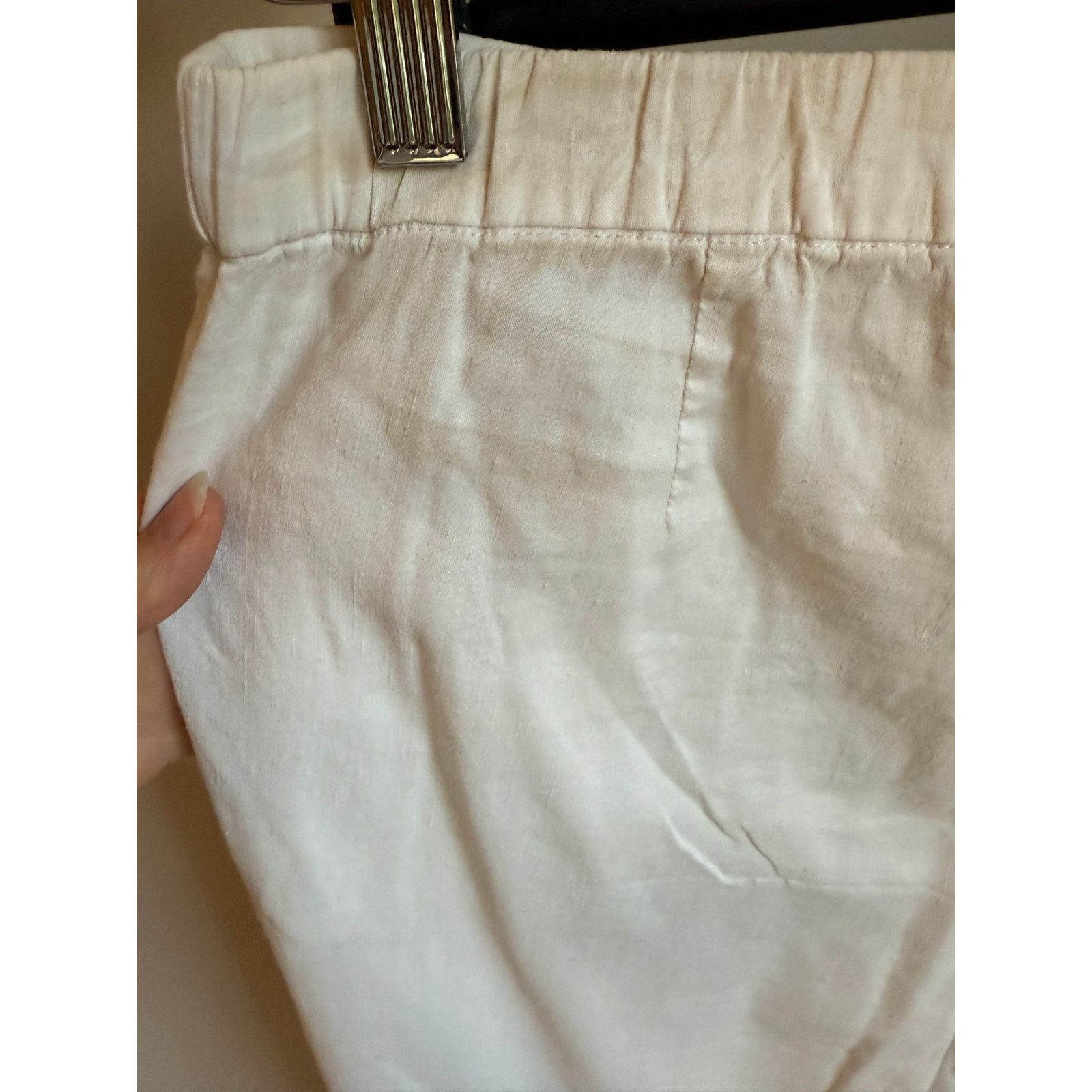 Theory Theory White Elastic Waist Pants - Size 4 Size 27" / US 4 / IT 40 - 7 Thumbnail