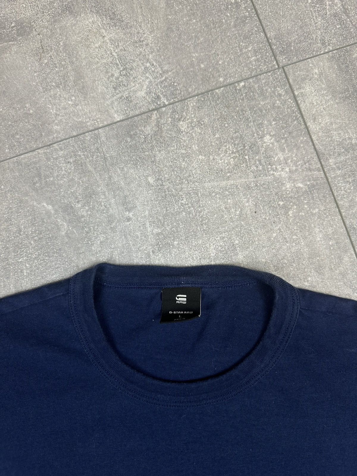 Other G Star Raw Blue Overprint Logo Tee Size US L / EU 52-54 / 3 - 5 Thumbnail