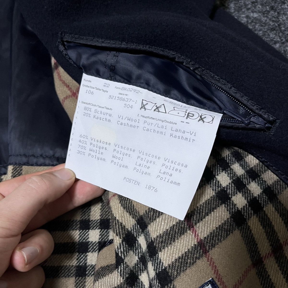 Burberry Authentic Burberry Cashmere Wool Coat Size US XXL / EU 58 / 5 - 22 Thumbnail
