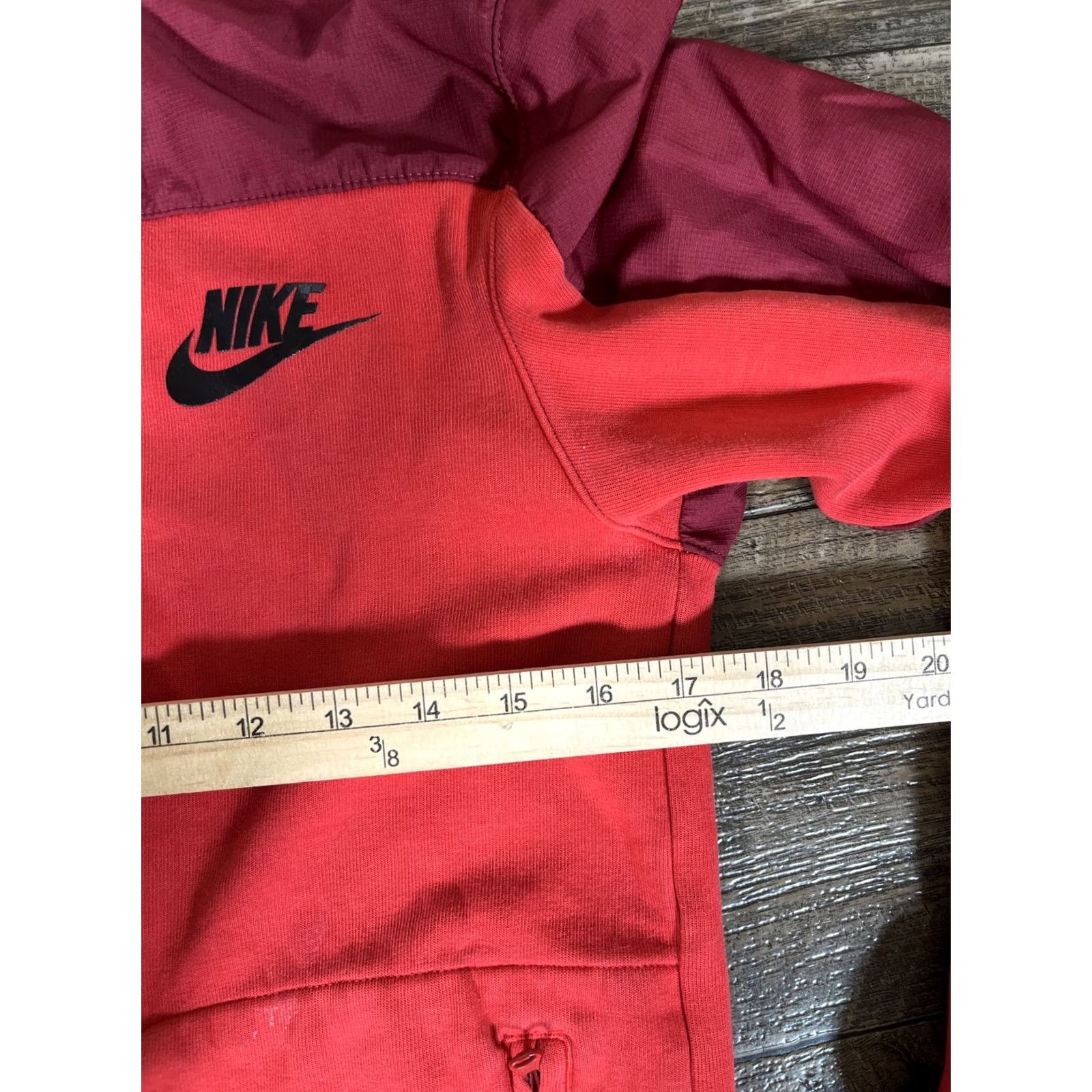 Nike Nike Av15 Hoodie Mens Small Full Zip Red Fleece Swoosh Jacket 807415-657 Size US S / EU 44-46 / 1 - 3 Thumbnail