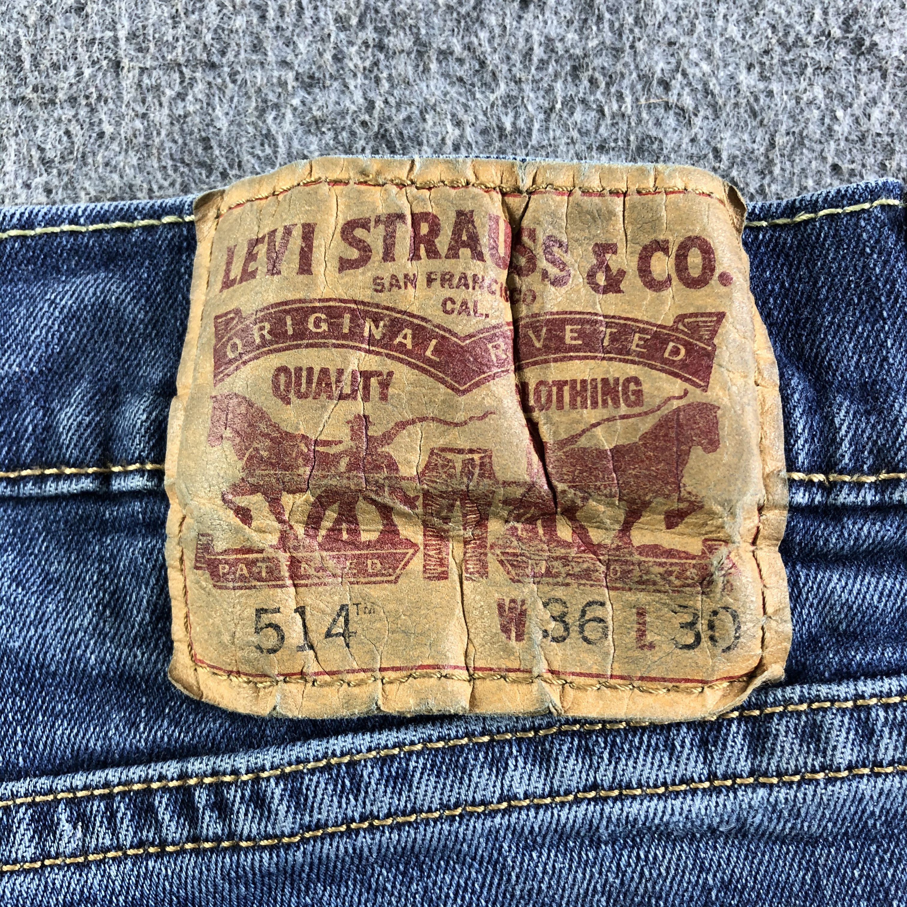 Levi's Vintage Blue Wash Levis 514 Jeans-J4229 Size US 34 / EU 50 - 5 Thumbnail