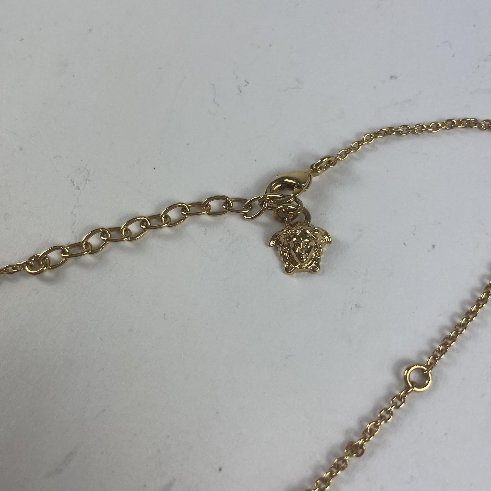 Versace NEW Versace Gold Plated White Pearl Medusa Necklace Size ONE SIZE - 7 Thumbnail