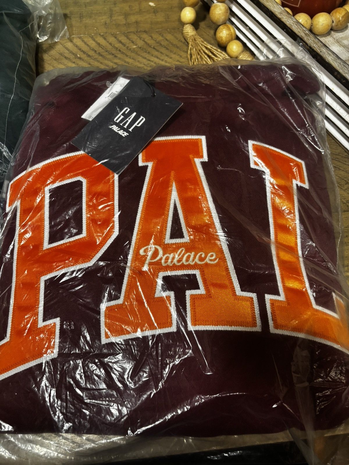 Gap × Palace Palace GAP Burgundy Hoodie Size US L / EU 52-54 / 3 - 3 Thumbnail