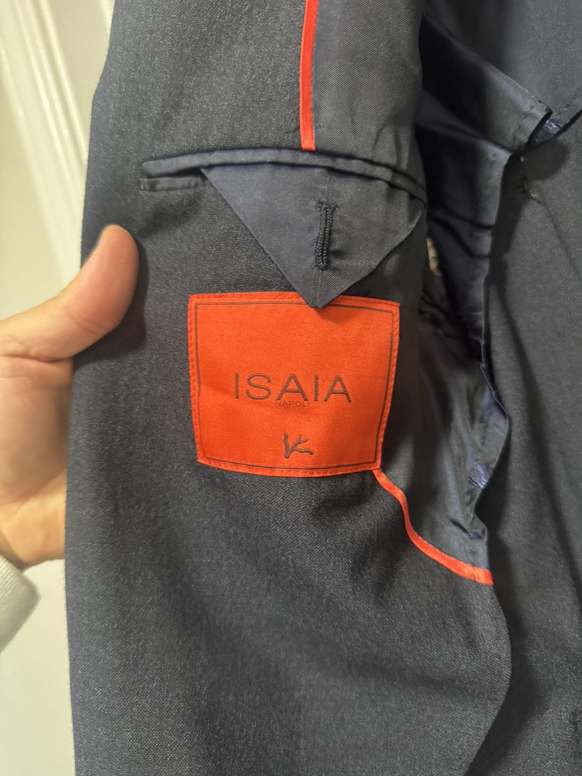 Isaia ISAIA 40R Navy Wool Jacket Size 38R - 5 Thumbnail