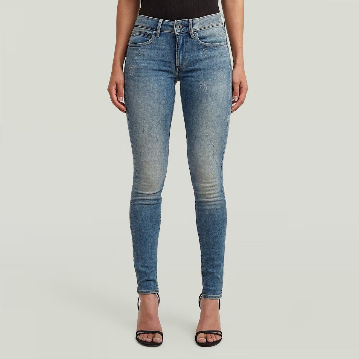 G-Star Women’s Jeans G-Star Raw Midge Zip Mid Skinny Blue Stretch Size 32" / US 10 / IT 46 - 1 Thumbnail